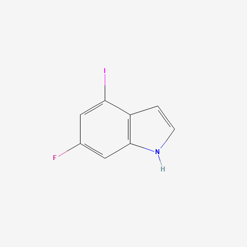 6-fluoro-4-iodo-1H-indole (CAS: 885520-49-0) - Chemical Structure and Molecular Formula 