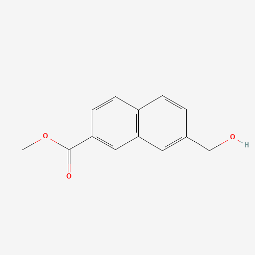 methyl 7-(hydroxymethyl)naphthalene-2-carboxylate (CAS: 162514-08-1) - Chemical Structure and Molecular Formula 