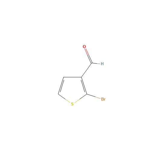 2-bromothiophene-3-carbaldehyde (CAS: 1860-99-7) - Chemical Structure and Molecular Formula 