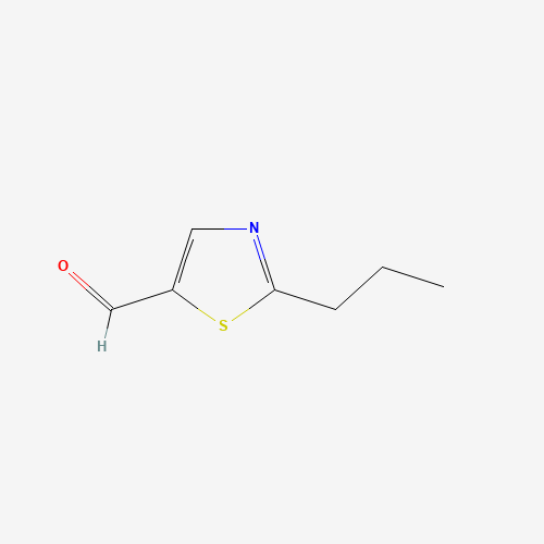 2-propyl-1,3-thiazole-5-carbaldehyde (CAS: 60587-86-2) - Chemical Structure and Molecular Formula 