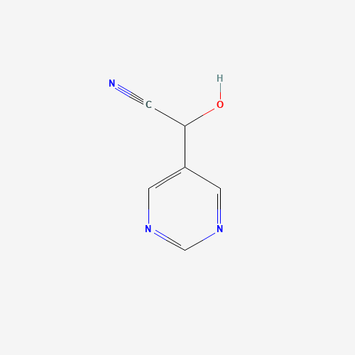 2-hydroxy-2-pyrimidin-5-ylacetonitrile (CAS: 287472-24-6) - Chemical Structure and Molecular Formula 
