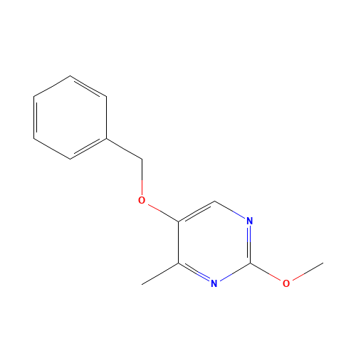 2-methoxy-4-methyl-5-phenylmethoxypyrimidine (CAS: 1369766-61-9) - Chemical Structure and Molecular Formula 