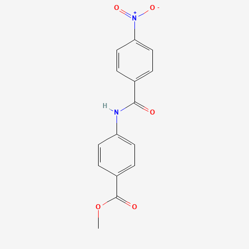 methyl 4-[(4-nitrobenzoyl)amino]benzoate (CAS: 39799-74-1) - Chemical Structure and Molecular Formula 
