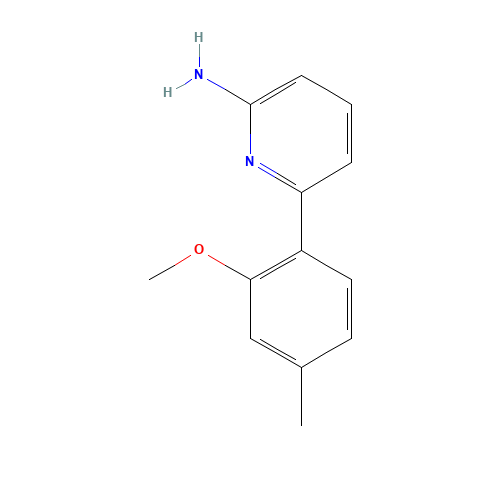 6-(2-methoxy-4-methylphenyl)pyridin-2-amine (CAS: 198211-81-3) - Chemical Structure and Molecular Formula 