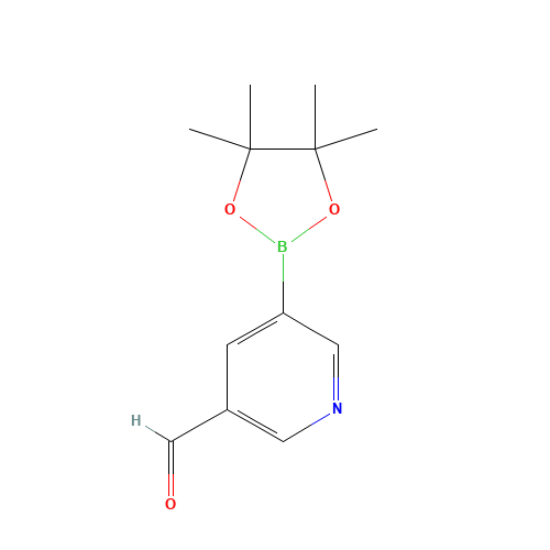 5-(4,4,5,5-tetramethyl-1,3,2-dioxaborolan-2-yl)pyridine-3-carbaldehyde (CAS: 848093-29-8) - Related Chemical Product