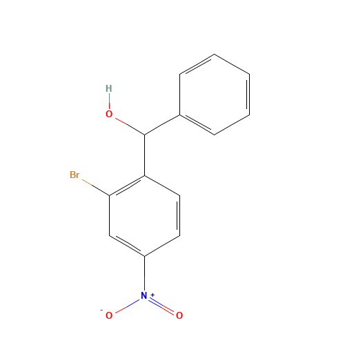(2-bromo-4-nitrophenyl)-phenylmethanol (CAS: 1426804-93-4) - Chemical Structure and Molecular Formula 