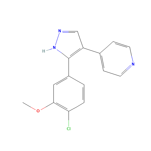 4-[5-(4-chloro-3-methoxyphenyl)-1H-pyrazol-4-yl]pyridine (CAS: 1350473-74-3) - Related Chemical Product