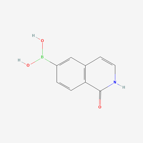 (1-oxo-2H-isoquinolin-6-yl)boronic acid (CAS: 376584-82-6) - Chemical Structure and Molecular Formula 
