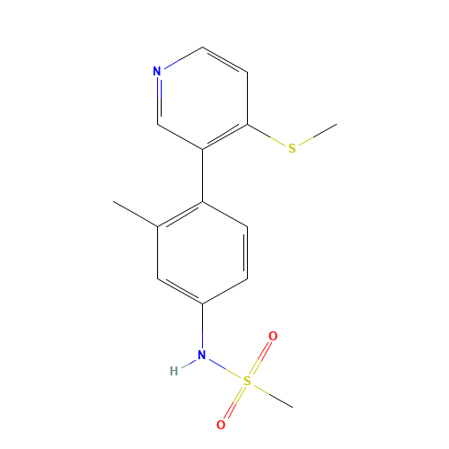 N-[3-methyl-4-(4-methylsulfanylpyridin-3-yl)phenyl]methanesulfonamide (CAS: 1357093-96-9) - Related Chemical Product