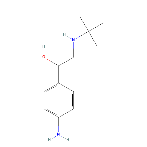 1-(4-aminophenyl)-2-(tert-butylamino)ethanol (CAS: 56138-70-6) - Related Chemical Product