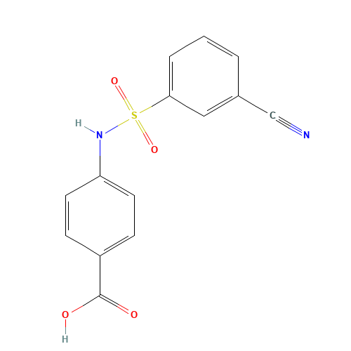 4-[(3-cyanophenyl)sulfonylamino]benzoic acid (CAS: 848322-70-3) - Related Chemical Product