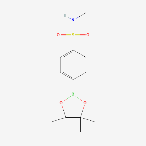N-methyl-4-(4,4,5,5-tetramethyl-1,3,2-dioxaborolan-2-yl)benzenesulfonamide (CAS: 1073353-47-5) - Chemical Structure and Molecular Formula 