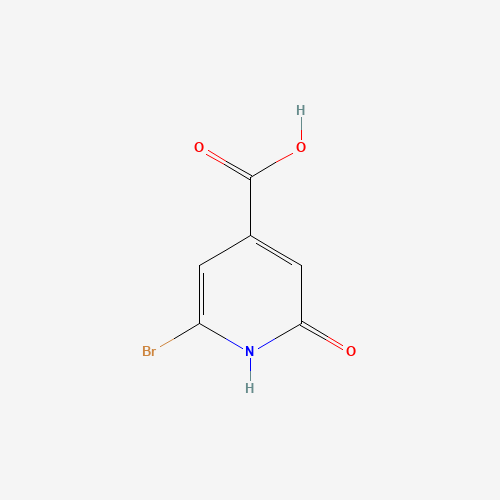 2-bromo-6-oxo-1H-pyridine-4-carboxylic acid (CAS: 1393567-29-7) - Chemical Structure and Molecular Formula 