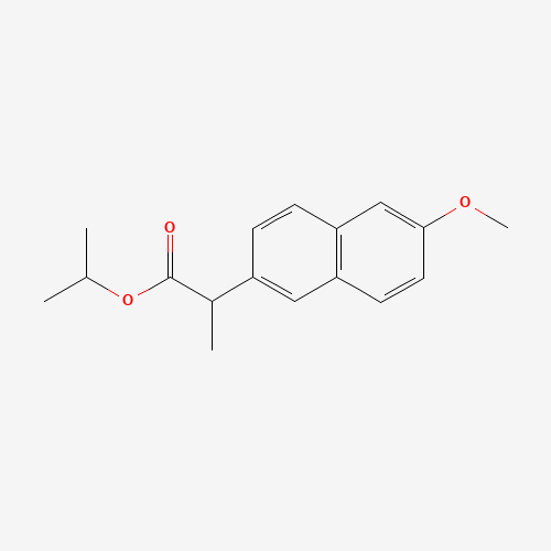 propan-2-yl 2-(6-methoxynaphthalen-2-yl)propanoate (CAS: 68641-85-0) - Chemical Structure and Molecular Formula 