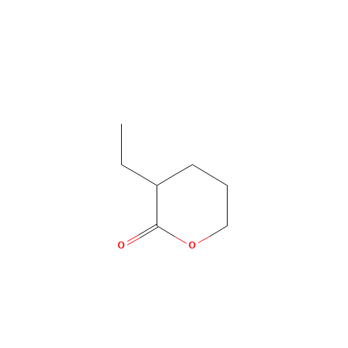 3-ethyloxan-2-one (CAS: 32821-68-4) - Chemical Structure and Molecular Formula 