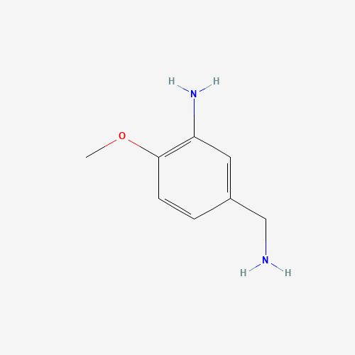 5-(aminomethyl)-2-methoxyaniline (CAS: 60518-02-7) - Chemical Structure and Molecular Formula 