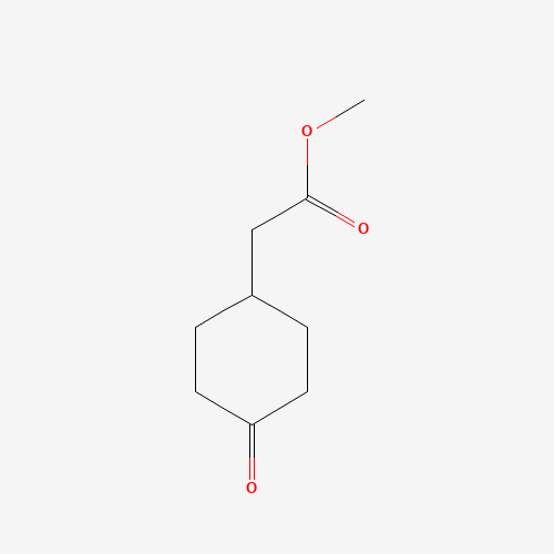 methyl 2-(4-oxocyclohexyl)acetate (CAS: 66405-41-2) - Chemical Structure and Molecular Formula 