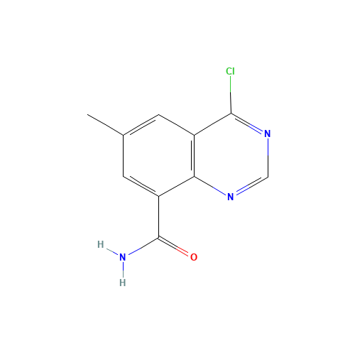 4-chloro-6-methylquinazoline-8-carboxamide (CAS: 1357073-12-1) - Chemical Structure and Molecular Formula 