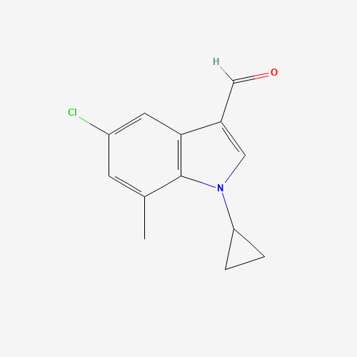 5-chloro-1-cyclopropyl-7-methylindole-3-carbaldehyde (CAS: 1350761-08-8) - Related Chemical Product