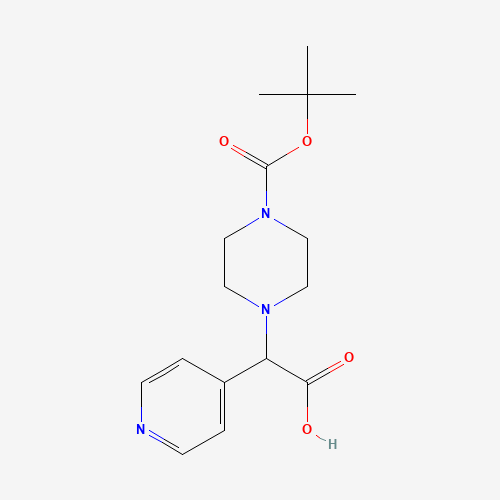 2-[4-[(2-methylpropan-2-yl)oxycarbonyl]piperazin-1-yl]-2-pyridin-4-ylacetic acid (CAS: 885274-54-4) - Related Chemical Product
