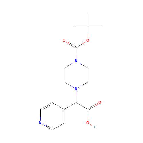2-[4-[(2-methylpropan-2-yl)oxycarbonyl]piperazin-1-yl]-2-pyridin-4-ylacetic acid (CAS: 885274-54-4) - Related Chemical Product