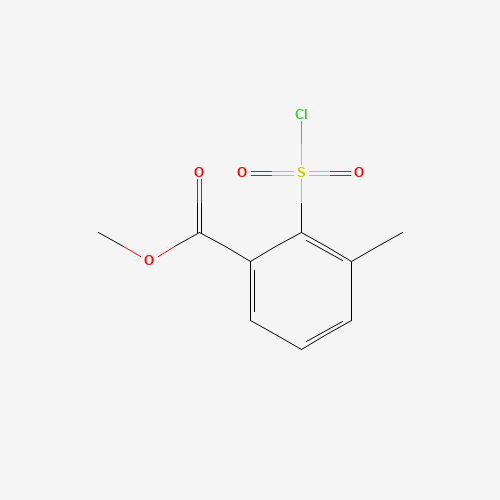 methyl 2-chlorosulfonyl-3-methylbenzoate (CAS: 126535-26-0) - Chemical Structure and Molecular Formula 