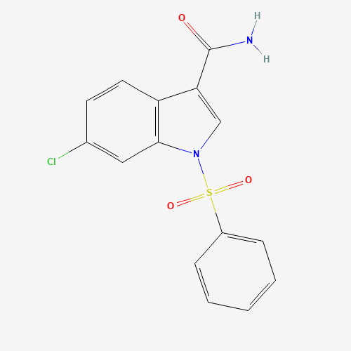 1-(benzenesulfonyl)-6-chloroindole-3-carboxamide (CAS: 540740-50-9) - Related Chemical Product