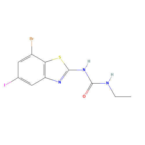 1-(7-bromo-5-iodo-1,3-benzothiazol-2-yl)-3-ethylurea (CAS: 1000289-36-0) - Related Chemical Product