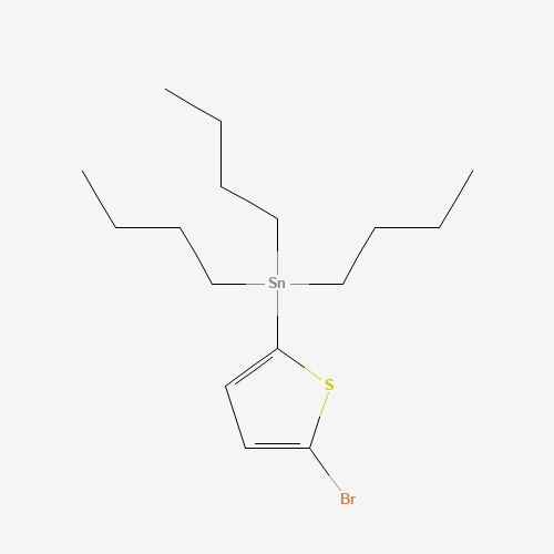 (5-bromothiophen-2-yl)-tributylstannane (CAS: 143724-36-1) - Chemical Structure and Molecular Formula 