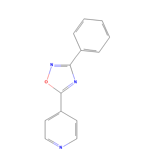 3-phenyl-5-pyridin-4-yl-1,2,4-oxadiazole (CAS: 4969-62-4) - Related Chemical Product