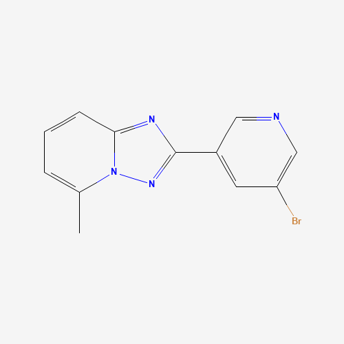 2-(5-bromopyridin-3-yl)-5-methyl-[1,2,4]triazolo[1,5-a]pyridine (CAS: 1369084-65-0) - Chemical Structure and Molecular Formula 
