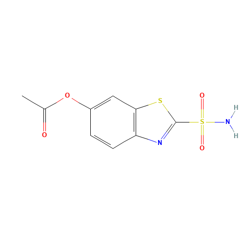 (2-sulfamoyl-1,3-benzothiazol-6-yl) acetate (CAS: 86394-99-2) - Related Chemical Product