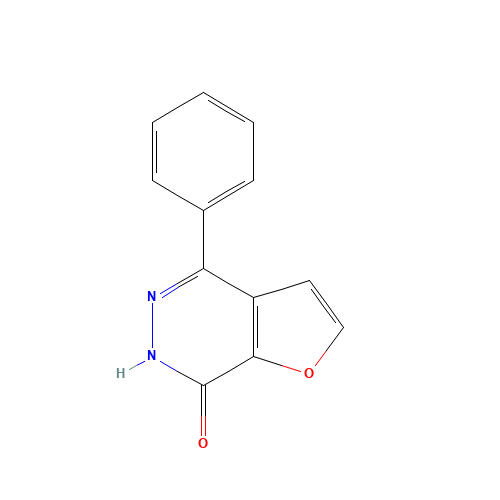 4-phenyl-6H-furo[2,3-d]pyridazin-7-one (CAS: 163118-95-4) - Chemical Structure and Molecular Formula 