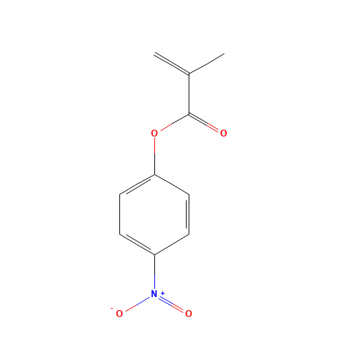 (4-nitrophenyl) 2-methylprop-2-enoate (CAS: 16522-41-1) - Chemical Structure and Molecular Formula 