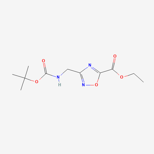 ethyl 3-[[(2-methylpropan-2-yl)oxycarbonylamino]methyl]-1,2,4-oxadiazole-5-carboxylate (CAS: 612511-76-9) - Related Chemical Product
