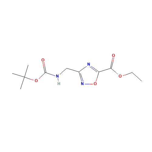 ethyl 3-[[(2-methylpropan-2-yl)oxycarbonylamino]methyl]-1,2,4-oxadiazole-5-carboxylate (CAS: 612511-76-9) - Related Chemical Product