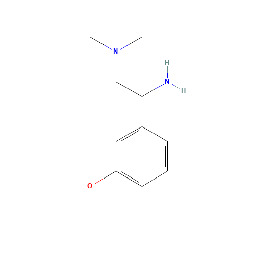 1-(3-methoxyphenyl)-N',N'-dimethylethane-1,2-diamine (CAS: 927997-33-9) - Chemical Structure and Molecular Formula 
