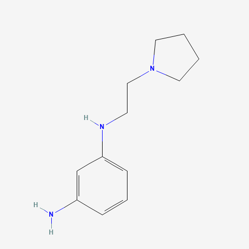3-N-(2-pyrrolidin-1-ylethyl)benzene-1,3-diamine (CAS: 959795-74-5) - Chemical Structure and Molecular Formula 