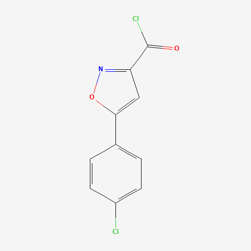 5-(4-chlorophenyl)-1,2-oxazole-3-carbonyl chloride (CAS: 50872-45-2) - Chemical Structure and Molecular Formula 
