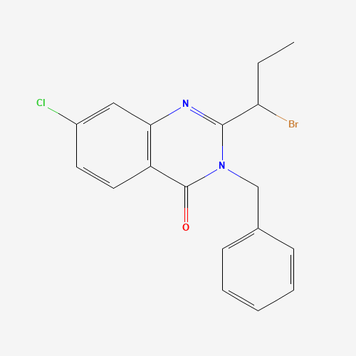 3-benzyl-2-(1-bromopropyl)-7-chloroquinazolin-4-one (CAS: 383192-89-0) - Related Chemical Product