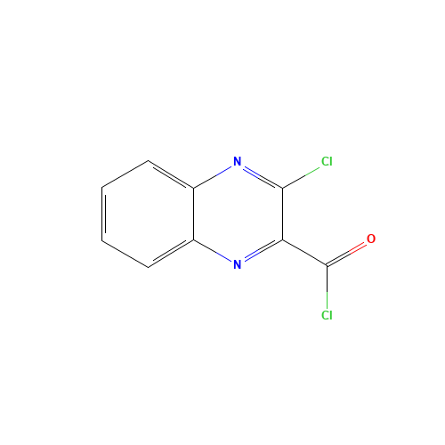 3-chloroquinoxaline-2-carbonyl chloride (CAS: 49679-41-6) - Chemical Structure and Molecular Formula 