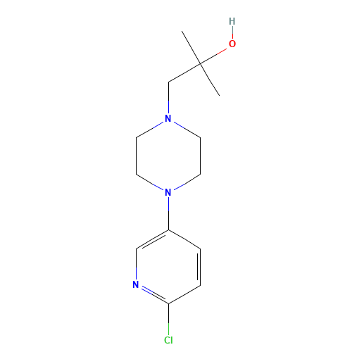 1-[4-(6-chloropyridin-3-yl)piperazin-1-yl]-2-methylpropan-2-ol (CAS: 1169699-13-1) - Related Chemical Product