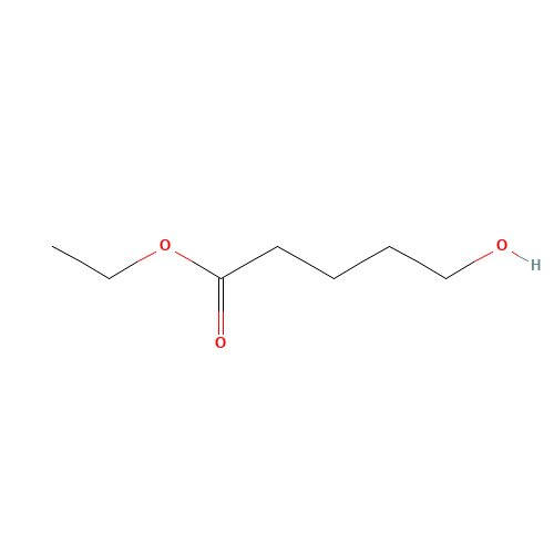 ethyl 5-hydroxypentanoate (CAS: 13107-53-4) - Chemical Structure and Molecular Formula 