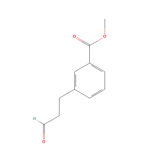 methyl 3-(3-oxopropyl)benzoate (CAS: 111393-29-4) - Chemical Structure and Molecular Formula 