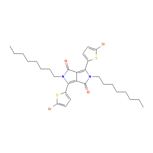 1,4-bis(5-bromothiophen-2-yl)-2,5-dioctylpyrrolo[3,4-c]pyrrole-3,6-dione (CAS: 1057401-13-4) - Related Chemical Product