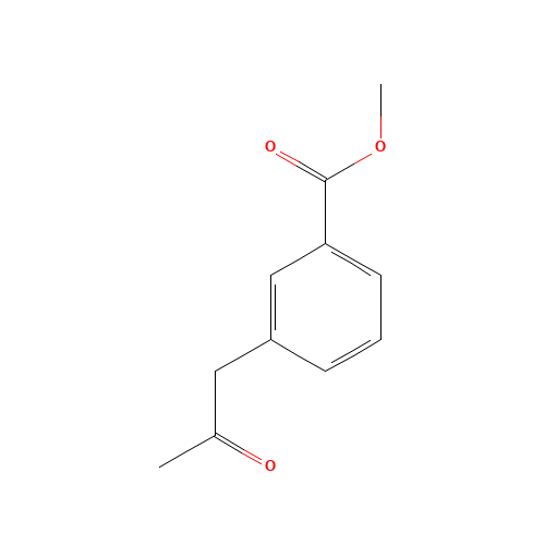 methyl 3-(2-oxopropyl)benzoate (CAS: 74998-19-9) - Chemical Structure and Molecular Formula 