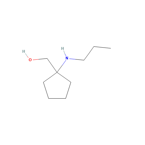 [1-(propylamino)cyclopentyl]methanol (CAS: 1183489-13-5) - Chemical Structure and Molecular Formula 