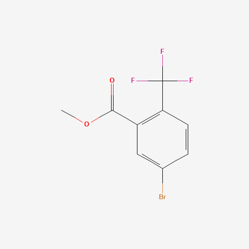 methyl 5-bromo-2-(trifluoromethyl)benzoate (CAS: 842136-32-7) - Chemical Structure and Molecular Formula 