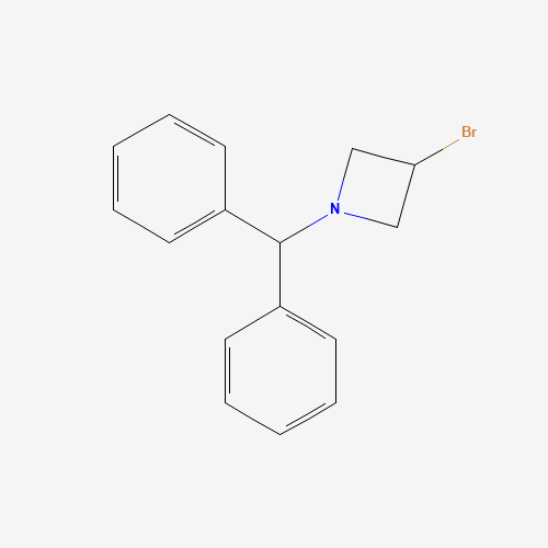 1-benzhydryl-3-bromoazetidine (CAS: 36476-84-3) - Chemical Structure and Molecular Formula 