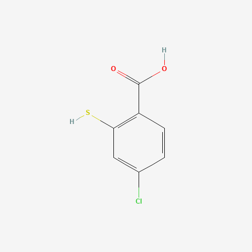 4-chloro-2-sulfanylbenzoic acid (CAS: 20324-49-6) - Chemical Structure and Molecular Formula 
